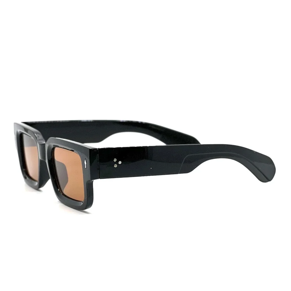Black Square Sunglasses‎ Brown Lens Fashion Eyewear Women Shades Female Stylish